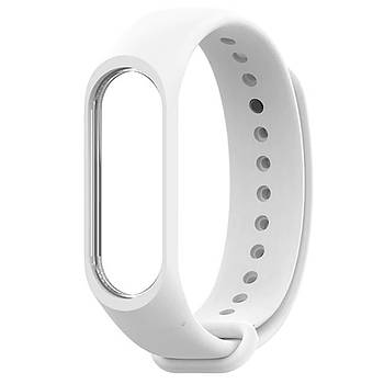 Ремінець Colored Strap для Xiaomi Mi Band 3 / 4 Білий