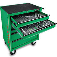 Візки, шухляди з наборами інструментів