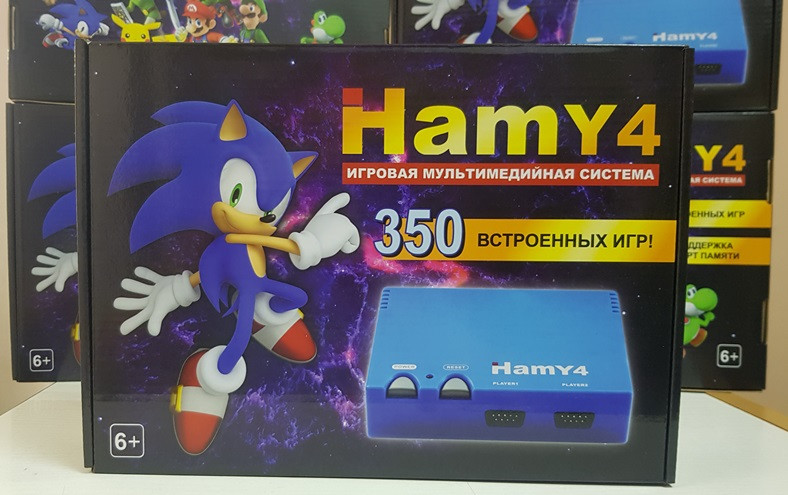 Ігрова приставка HAMY4 чорна Sega Mega Drive 2 + Dendy