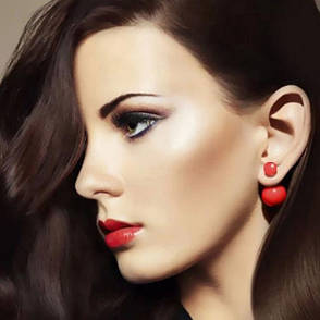Сережки-пуссети Dior Пелюстка, фото 3