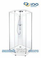 Душевая кабина IDO SHOWERAMA 10-5 Comfort, 90*90*215см, профиль серебристый, прозрачное стекло.