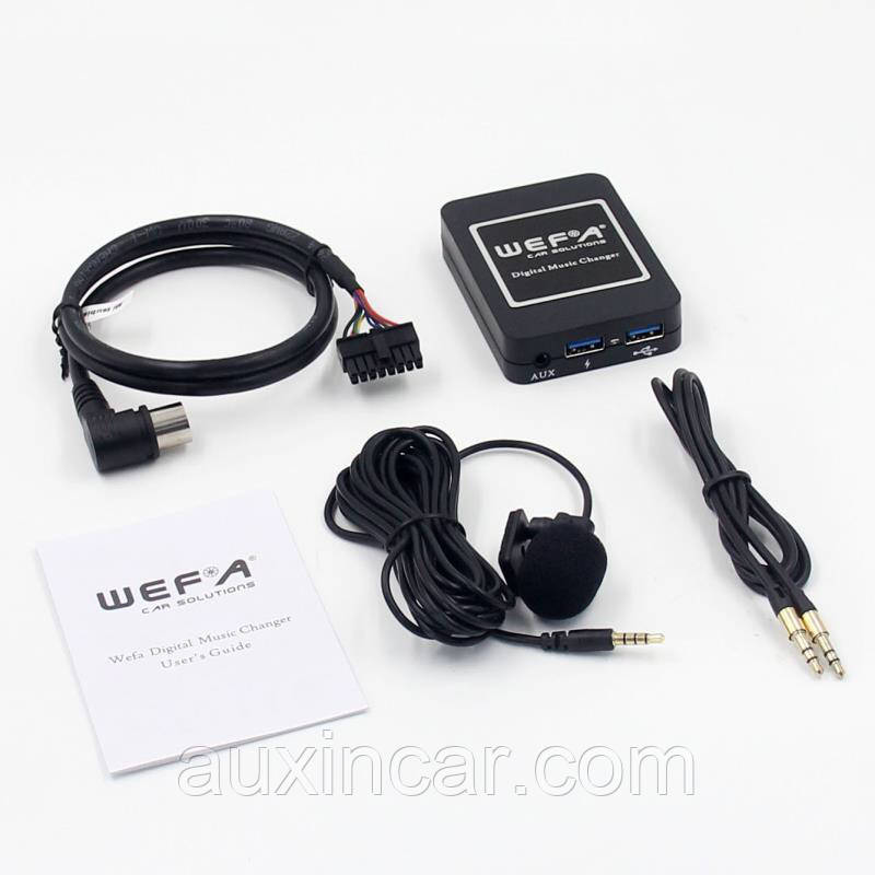 Емулятор сд чейнджера Wefa WF-606 Bluetooth/MP3/USB/AUX для Mitsubishi 13-pin