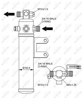 Фільтр осушувач для вантажівки MERCEDES-BENZ MK, SK OM356.940-OM446.948 07.87-