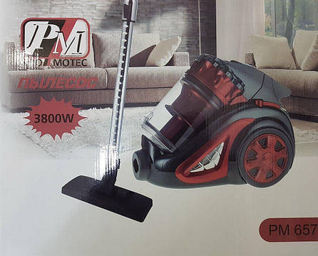 Потужний пилосос циклонний Promotec PM-657 3800W 5 л колбовый пилосос, фото 2