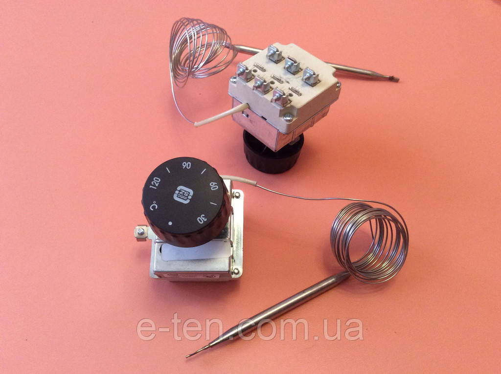 Терморегулятор триполюсний капілярний MMG: Tmax=120 °C / 20А - 250V / 16 А - 400 V / L=220см Угорщина