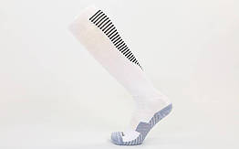 Гетри футбольні чоловічі Zelart JCM655 розмір 40-45 білий-сірий