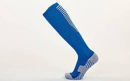 Гетри футбольні чоловічі Zelart JCM655 розмір 40-45 синій-сірий