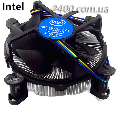 Кулер процесорний Intel, вентилятор, система охолодження CPU, 4-pin для ПК