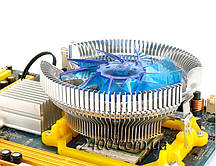 Кулер процесорний універсальний (Intel/AMD) з підсвіткою, система охолодження CPU + термопаста