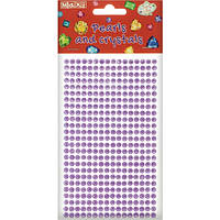 Стразы самоклеющиеся фиолетовые Maxi MX61605-10