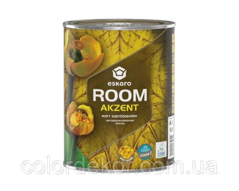Фарба акрилатна ESKARO ROOM для стін 0,9 л