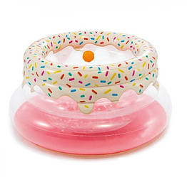 Дитячий надувний ігровий батут манеж Intex 48476 «Пончик»