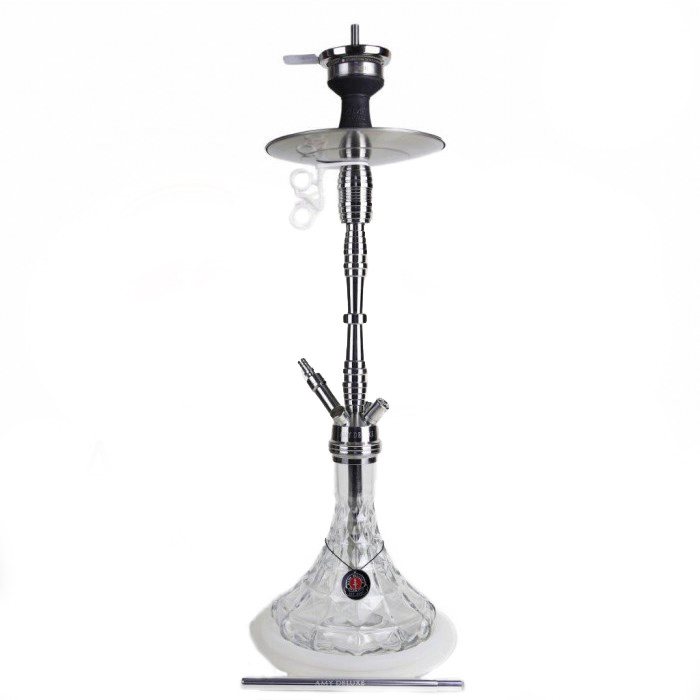 Кальян AMY Deluxe SS 20.01 Trilliant висота 80 см на 1 персону прозорий