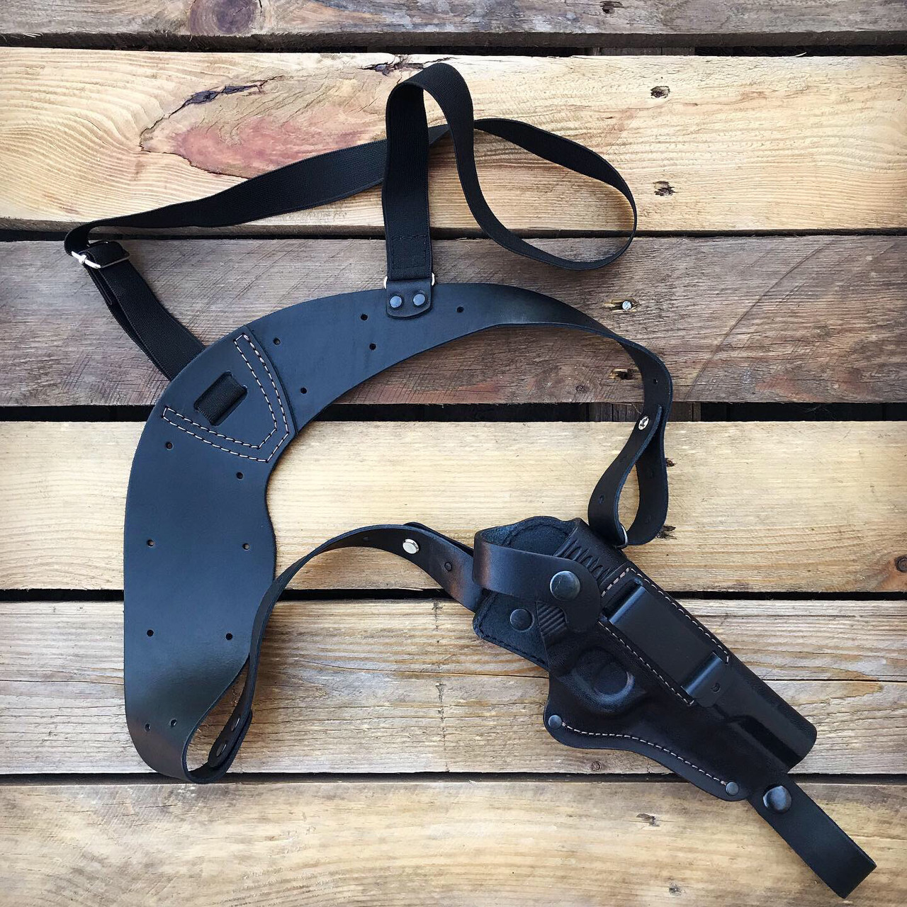 Кобура оперативна зі скобою для ТТ (Тульський токарев) формована шкіра, фото 1