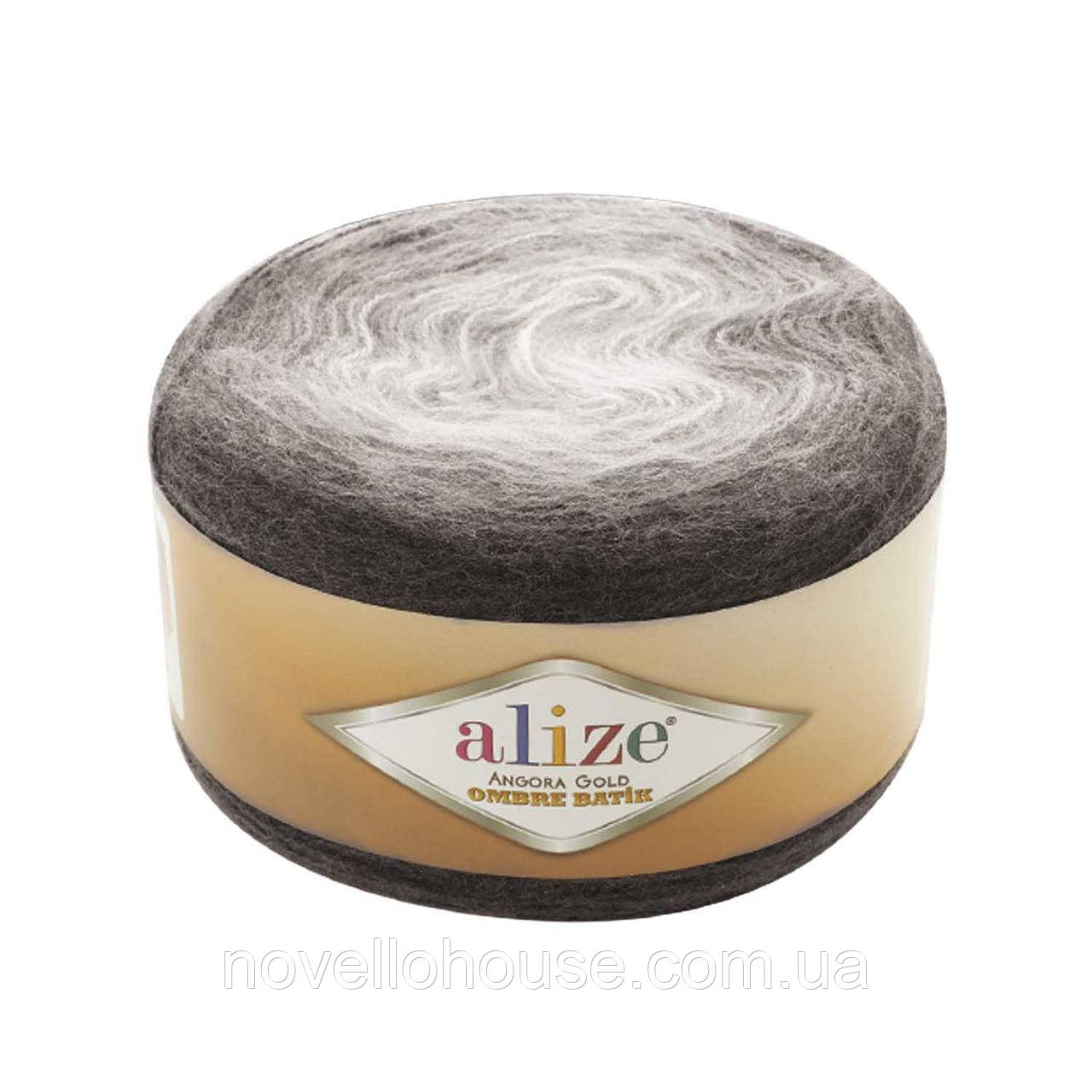 Alize ANGORA GOLD OMBRE BATIK (Ангора Голд Омбре Батік) № 7267 (Вовняна пряжа ангора, нитки для в'язання)