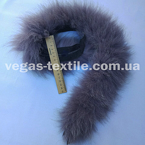 Облямівка хутряна з песця 70 см. Бузковий