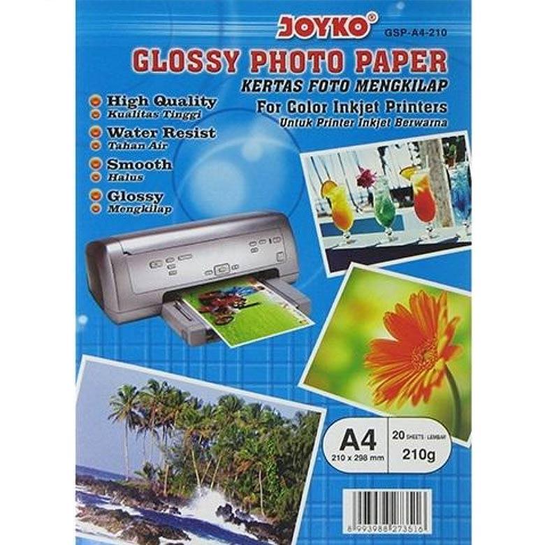 Фотопапір А4 20арк 210г/м2 Joyko Glossy GSP-A4-210