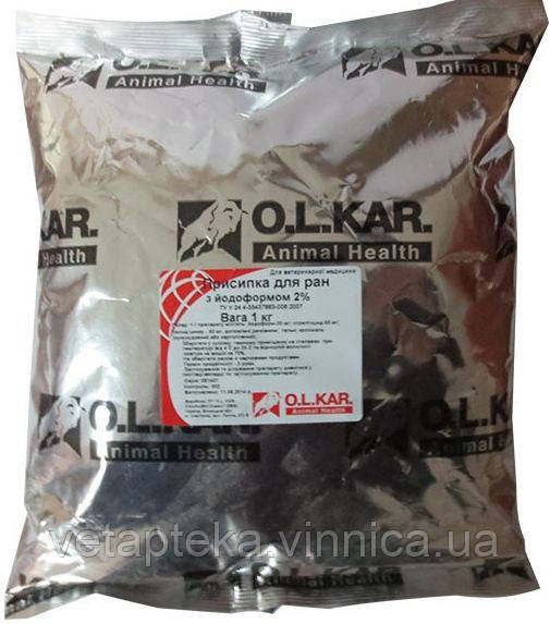 Присипка для ран з йодоформом 2% 1кг, фото 1