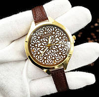 Женские наручные часы с тонким ремешком Meibo brown