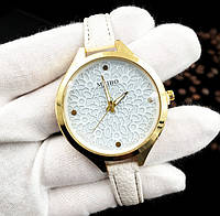 Женские наручные часы с тонким ремешком Meibo white