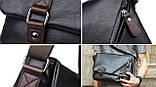 Сумка чоловіча через плече Solof чорна, фото 7