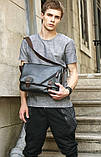 Сумка чоловіча через плече Solof чорна, фото 10