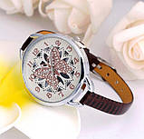 Наручний годинник із метеликом Fly brown, фото 2