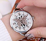 Наручний годинник із метеликом Fly brown, фото 3