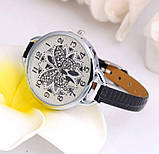 Наручний годинник із метеликом Fly black, фото 2