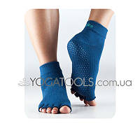 Носки для йоги нескользящие BLUE ANKLE, мужские (44-46р.), TOESOX, USA