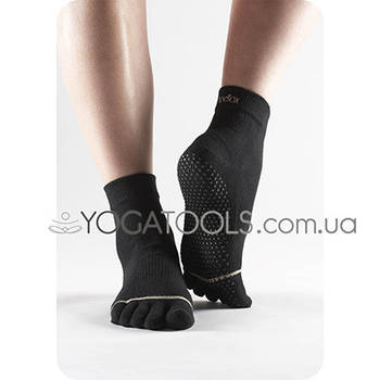Шкарпетки для йоги нековзні BLACK FULL, чоловічі (38-46р.), TOESOX, USA