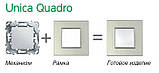 Рамка 1 пост. Unica Quadro Metallized Срібло MGU6.702.55, фото 2
