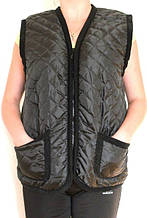 Жилетка на овчині, верх плащова тканина "Eluna" оригінал ЖО5