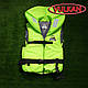 Рятувальний жилет з коміром Vulkan Neon green 70-90 кг, фото 2