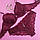 Комплект жіночої нижньої білизни Balalaum 9370 чашка Д бордовий, фото 2