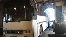 Производство и замена лобового стекла триплекс на автобусе Van Hool T815 Alizée M28  в Никополе (Украина). 10