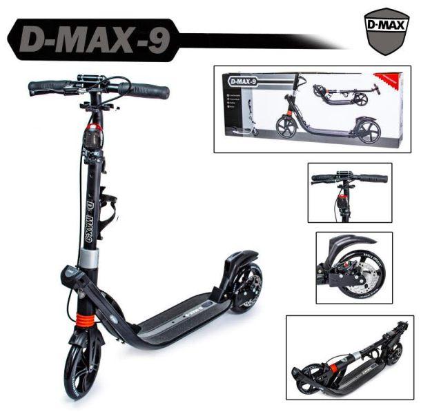 Двоколісний складаний самокат Scale Sports D-Max-9 BLACK з дисковим гальмом З нюансом!