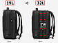 Дорожній рюкзак валізу Arctic Hunter B00350, з трьома відділеннями, RFID захистом і розширювачем, 32л, фото 4