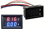 Амперметр - вольтметр постійної напруги та струму 0~100В 0~10А у корпусі, фото 3
