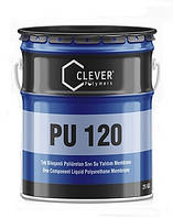 Клевер ПУ База 120 / Clever PU Base 120 (сірий) - поліуретанова гідроізоляція (уп. 25 кг)
