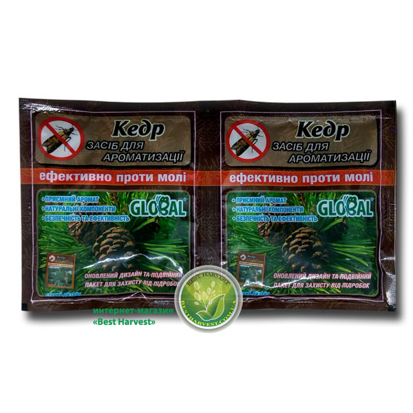 Таблетки от моли «Глобал» аромат кедра (10 шт), оригинал