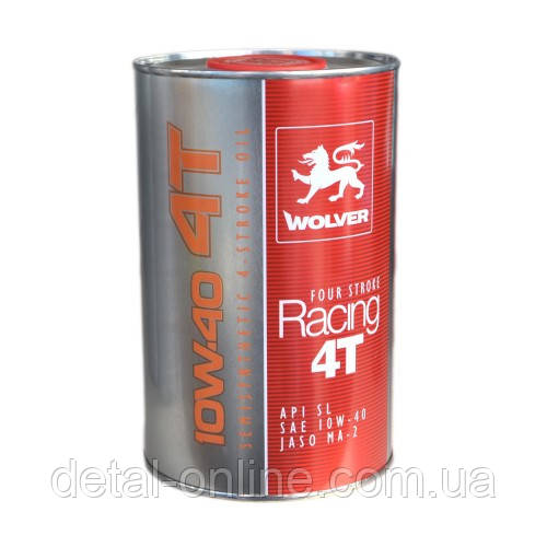 Моторна олива Wolver Four Stroke Rasing 4T 10W-40 API SL 1л