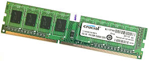 Оперативна пам'ять Crucial DDR3 2Gb 1333MHz PC3-10600U CL9 1R8 Б/В MIX