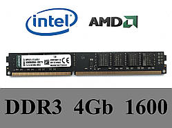Оперативна пам'ять DDR3 4Gb 1600 MHz PC3-12800 Intel/AMD (No750) ОЗП 4 ГБ ддр3 4Gb