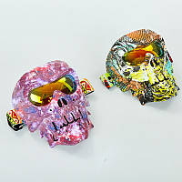 Мотоочки череп с маской пол-лица MZ-5: линза хамелеон