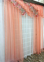 Шторний набір "Анжелика" (штори+ламбрікен + тюль + підхоплення), фото 5