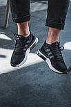 Чоловічі кросівки Adidas ZX 500 RM чорні з білим 41-44рр (топ ААА+), фото 8