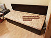 Самий вузький диван для вузької кухні, коридору з ящиком + спальним місцем 1800х450х850мм, фото 3