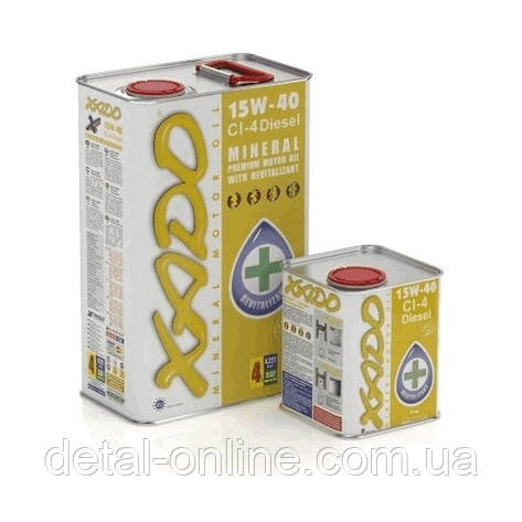 Моторна мінеральна олива XADO Diesel OIL 15W-40 1л, фото 1