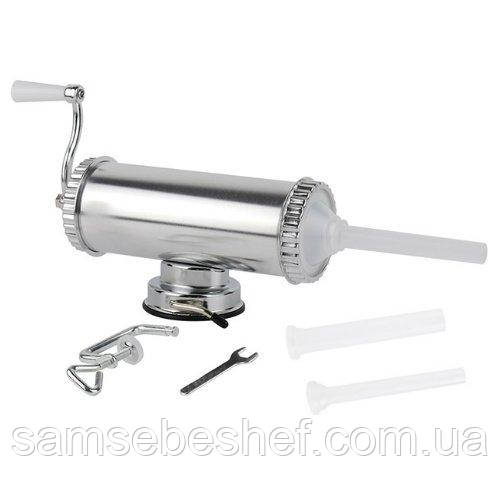 Ковбасний шприц 1.5 кг горизонтальний Vanessa 27006, фото 1